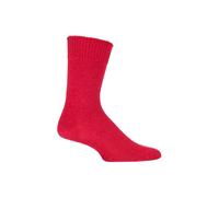 SOCKSHOP of London 1 Pair Plain Alpaca Socks in Red | Size: 11-13 SOCKSHOP of London Red 11-13