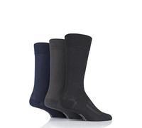 SockShop PermaCool Mens and Ladies Evaporation Cooling Socks Pack of 3 - Black/Navy/Charcoal 9-11 Unisex