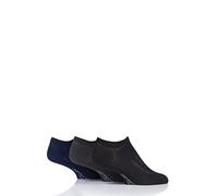 SockShop PermaCool Mens and Ladies Evaporation Cooling Trainer Socks Pack of 3 - Black/Navy/Charcoal 6-8.5 Unisex