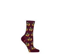 SockShop RHS Royal Horticultural Society Women's Socks - Fruit, Floral & Botanical Patterned Socks, Bright & Colourful, Gift for Gardeners, 1 Pair Size 4-8 Apples 4-8