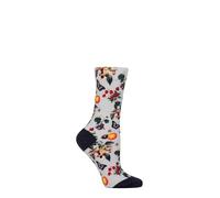 SockShop RHS Socks Womens Royal Horticultural Society Patterned Fruit, Floral & Botanical, Bright & Colourful, Gift for Gardeners Size 4-8 1 Pair - Light Blue