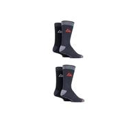 SOCKSHOP Storm Bloc Men's 4 Pair Performance Boot Socks in Black | Size: 6-11 SOCKSHOP Storm Bloc Black 6-11