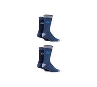 SOCKSHOP Storm Bloc Men's 4 Pair Performance Boot Socks in Navy | Size: 6-11 SOCKSHOP Storm Bloc Navy 6-11