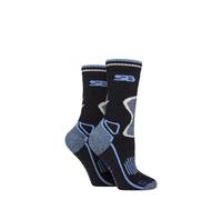 SOCKSHOP Storm Bloc Women's 2 Pair with Wool Blend Socks in Navy | Size: 4-8 SOCKSHOP Storm Bloc Navy 4-8
