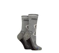 SOCKSHOP Storm Bloc Women's 2 Pair with Wool Blend Socks in Stone | Size: 4-8 SOCKSHOP Storm Bloc Stone 4-8