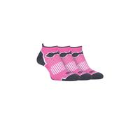 SOCKSHOP Storm Bloc Women's 3 Pack Breathable Cushioned Low Cut Running Socks with Arch Support in Pink | Size: 4-8 SOCKSHOP Storm Bloc Pink 4-8