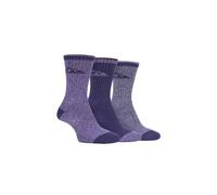 SOCKSHOP Storm Bloc Women's 3 Pack Lightweight Hiking Socks with Arch Support in Purple | Size: 4-8 SOCKSHOP Storm Bloc Purple 4-8