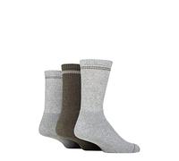 SockShop TORE Mens 100% Recycled Fashion Cotton Sports Socks Pack of 3 Grey 7-11