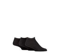 SockShop TORE Mens 100% Recycled Fashion Cotton Sports Trainer Socks Pack of 3 Black 7-11