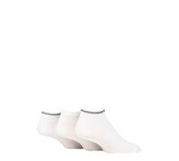 SockShop TORE Mens 100% Recycled Fashion Cotton Sports Trainer Socks Pack of 3 White 7-11