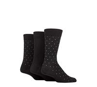 3 Pair 100% Recycled Pin Dot Cotton Socks SOCKSHOP TORE Black 7-11