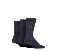 SockShop TORE Mens 100% Recycled Pin Dot Cotton Socks Pack of 3 Navy 7-11