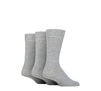 SockShop TORE Mens 100% Recycled Plain Cotton Socks Pack of 3 Grey 7-11