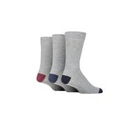 SOCKSHOP TORE Men's 3 Pair 100% Recycled Heel & Toe Cotton Socks in Grey | Size: 7-11 SOCKSHOP TORE Grey 7-11