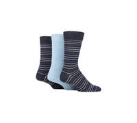 SOCKSHOP TORE Men's 3 Pair 100% Recycled Multi Stripe Cotton Socks in Navy | Size: 7-11 SOCKSHOP TORE Navy 7-11