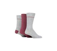 SOCKSHOP TORE Men's 3 Pair 100% Recycled Placement Stripe Cotton Socks in Grey | Size: 7-11 SOCKSHOP TORE Grey 7-11