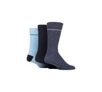 SOCKSHOP TORE Men's 3 Pair 100% Recycled Placement Stripe Cotton Socks | Size: 7-11 SOCKSHOP TORE Multicolor 7-11