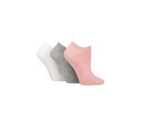 SOCKSHOP TORE Women's 3 Pair 100% Recycled Plain Cotton Trainer Socks in Pink | Size: 4-8 SOCKSHOP TORE Pink 4-8