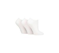 SOCKSHOP TORE Women's 3 Pair 100% Recycled Plain Cotton Trainer Socks in White | Size: 4-8 SOCKSHOP TORE White 4-8