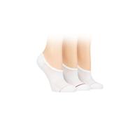 SOCKSHOP Wild Feet Women's 3 Pair SOCKSHOP Wildfeet Cotton Sports Shoe Liner Socks in White | Size: 4-8 SOCKSHOP Wild Feet White 4-8