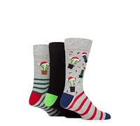 SockShop Wildfeet Mens Winter Wonderland Christmas Cube Boxed Socks Pack of 3
