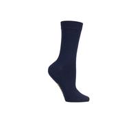SOCKSHOP Women's 1 Pair Colour Burst Bamboo Socks with Smooth Toe Seams in Navy | Size: 4-8 SockShop Navy 4-8