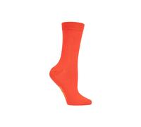 SOCKSHOP Women's 1 Pair Colour Burst Bamboo Socks with Smooth Toe Seams in Orange | Size: 4-8 SockShop Orange 4-8