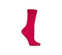 SOCKSHOP Women's 1 Pair Colour Burst Bamboo Socks with Smooth Toe Seams in Raspberry | Size: 4-8 SockShop Raspberry 4-8