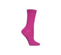 SOCKSHOP Women's 1 Pair Colour Burst Bamboo Socks with Smooth Toe Seams in Rose | Size: 4-8 SockShop Rose 4-8