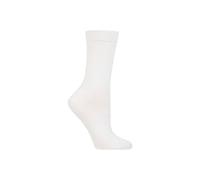 SOCKSHOP Women's 1 Pair Colour Burst Bamboo Socks with Smooth Toe Seams in White | Size: 4-8 SockShop White 4-8