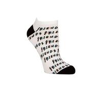 SOCKSHOP Women's 1 Pair Friends Logo Cotton Trainer Socks | Size: 4-7 SockShop Multicolor 4-7