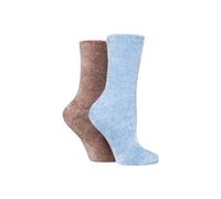 SOCKSHOP Women's 2 Pair Chenille Boot Socks in Light Blue | Size: 4-8 SockShop Light Blue 4-8