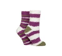 SOCKSHOP Women's 2 Pair Fluffy & Cosy Leisure Socks | Size: 4-8 SockShop Multicolor 4-8