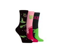 SOCKSHOP Women's 3 Pair Wicked the Musical Socks | Size: 4-8 SockShop Multicolor 4-8