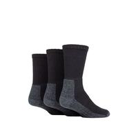SOCKSHOP Workforce Women's 3 Pair Safety Boot Socks in Black | Size: 4-8 SOCKSHOP Workforce Black 4-8