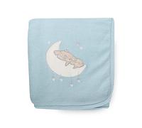 Socksmad 2 Pack Baby Blankets 100% Soft Cotton with Embroidery Cot Crib Moses Basket Pram Cellular Blanket (Blue Koala)