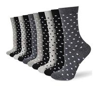 Socksmad 5-Pair Women Black Socks Multipack Size Range UK 4-7 Crew Style, Honeycomb Soft, Breathable Cotton Sock for Ladies, All-Day Comfort, Perfect for Work, Casual Wear & Gifting, Styled in England