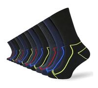 Socksmad Men’s Work Boot Socks 12 Pack Thick Cushioned with Padded Sole Durable Heavy Duty Footwear for Steel Toe Boots Moisture Wicking Comfortable Fit for Builders Mechanics Engineers