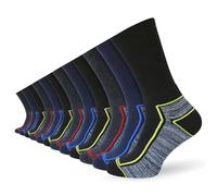 Socksmad Men’s Work Boot Socks 12 Pack Thick Cushioned with Padded Sole Durable Heavy Duty Footwear for Steel Toe Boots Moisture Wicking Comfortable Fit for Builders Mechanics Engineers