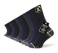 Socksmad Men's Heavy Duty Work Socks 12 Pack, Thick Cushioned Warm Winter Boot Socks, Padded Sole, Moisture Wicking, Durable Socks for Safety Boots, Steel Toe Boots & Outdoor Work