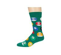 Socksmith mens Billiard Balls, Green, 7-12.5