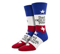 Socksmith Men's Don't Mess With Texas"Flag" Crew Socks - Multi - One size