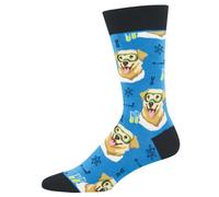 Socksmith Men's 'Science Lab' Labrador Design Socks Quality Cotton Mix Novelty Dog Lover Gift | Size: Standard Socksmith Multicolor Standard
