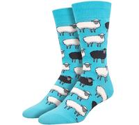 Socksmith Men's Sheep Novelty Blue Socks in Light Blue Socksmith Light Blue One Size