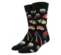 Socksmith Men's Sushi Socks, Black (Black Black), One (Size: U.S. 7-12.5)
