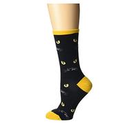 Socksmith Women's Crew Socks, Eyeing You - Black - One size