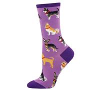 Socksmith Women's 'Doggy Style ' Labradors Design Socks Quality Cotton Mix Novelty Dog Lover Gift in Purple | Size: 3-8 Socksmith Purple 3-8