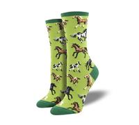 Socksmith Women's Horse Novelty Green Socks in Light Green Socksmith Light Green One Size