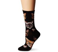 Socksmith Women's Kittenster Socks, Black (Black/Brown Black/Brown), One (Size: U.S. 5-10.5)