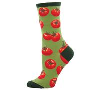 Socksmith Women's 'Toe-May-Toes' Tomatoes Design Socks Quality Cotton Mix Novelty Gardener Gift in Green | Size: 3-8 Socksmith Green 3-8